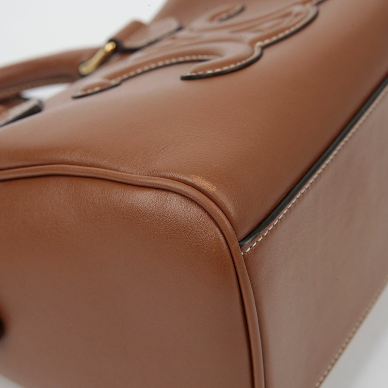 【包稅】CELINE 197583DU3 Quiro Triope Boston 小號手提單肩包-7