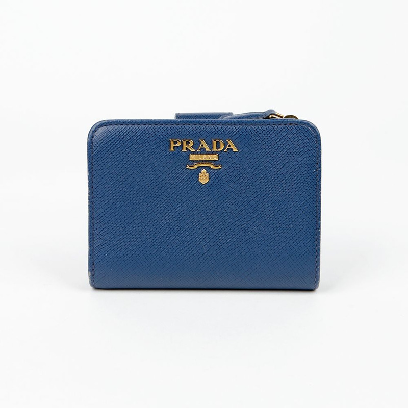 PRADA 1ML018 金屬標誌錢包-0