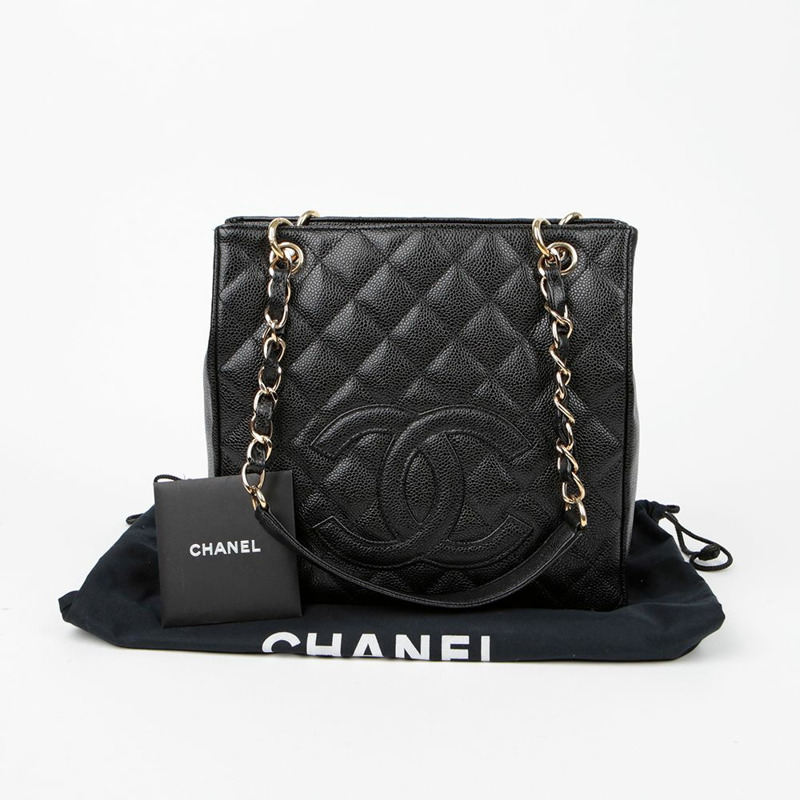 CHANEL Caviar Skin Shopping 小號肩背包 A20994-0