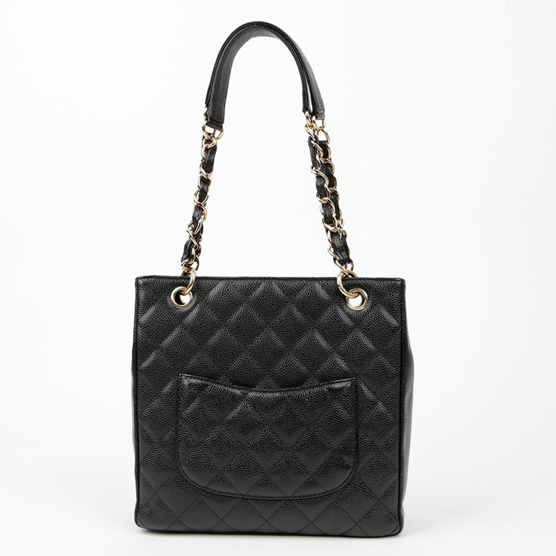 CHANEL Caviar Skin Shopping 小號肩背包 A20994-3