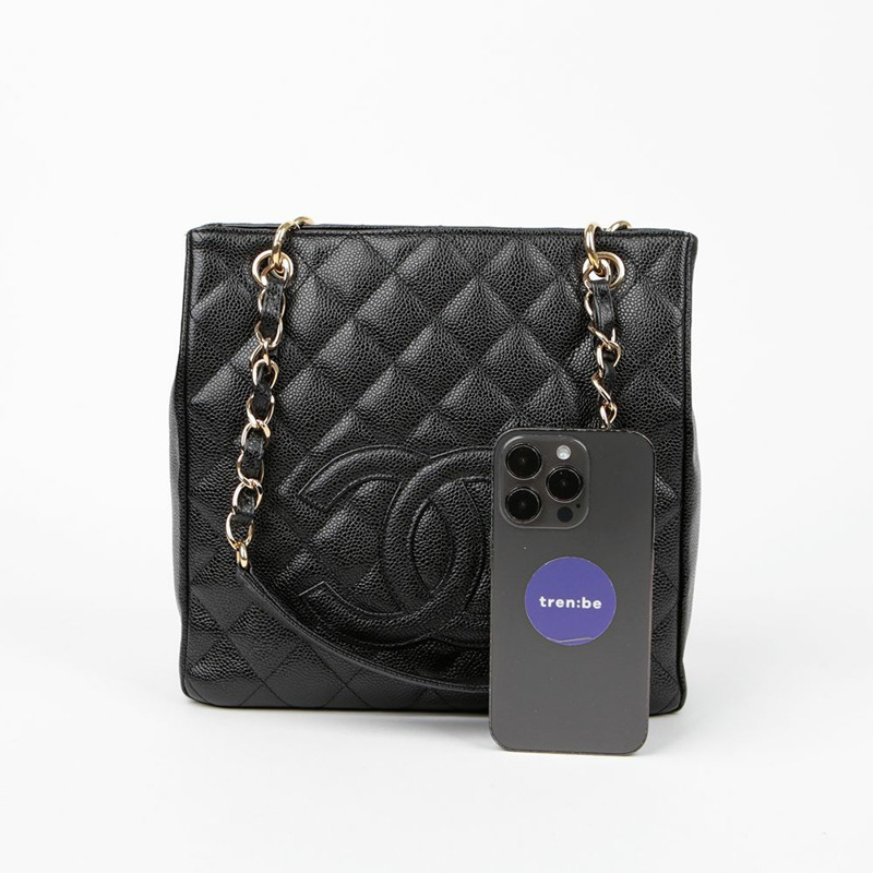 CHANEL Caviar Skin Shopping 小號肩背包 A20994-6