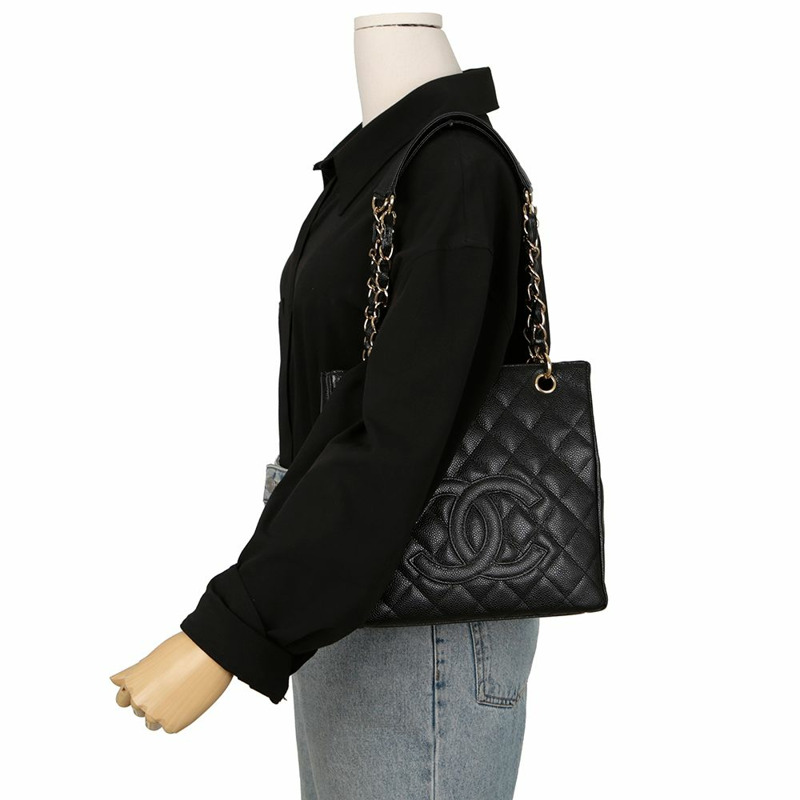 CHANEL Caviar Skin Shopping 小號肩背包 A20994-8
