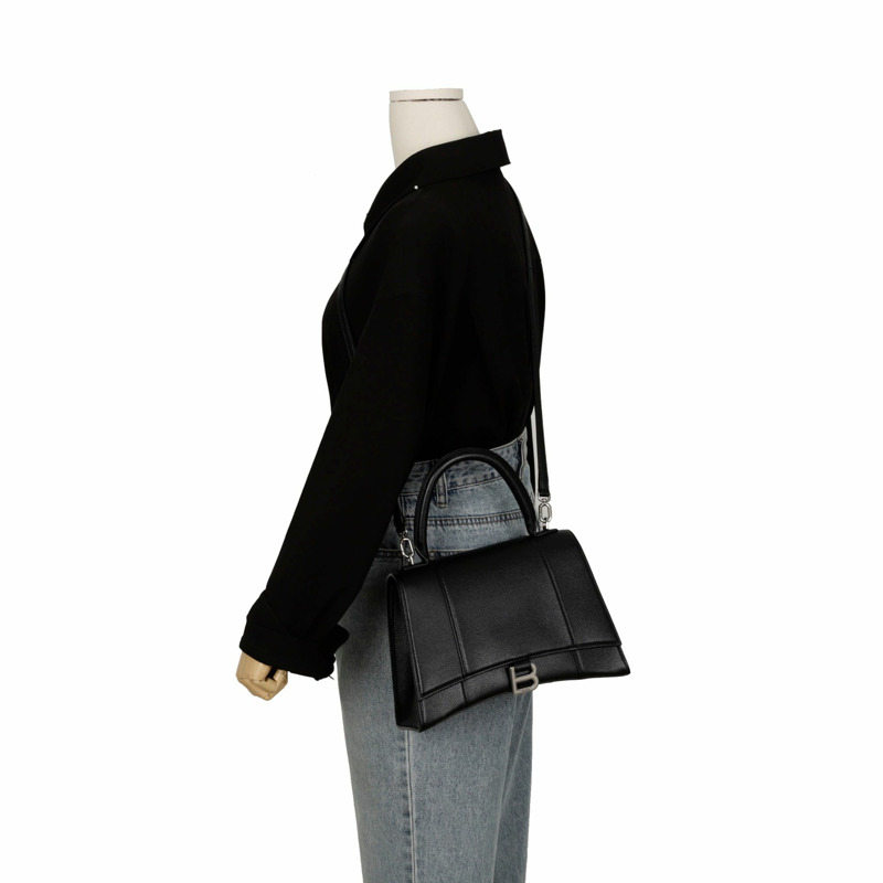 BALENCIAGA Hourglass 中型頂部提把托特單肩包 619668-11