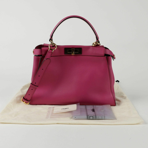 FENDI 常規款 Peekaboo 托特單肩包 8BN290