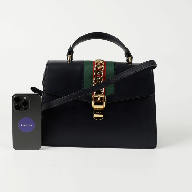 GUCCI Silvy 中號頂部提把托特單肩包 431665-13