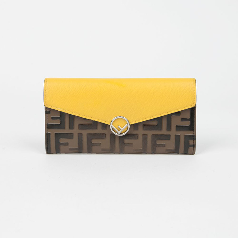 FENDI 8M0251 翻蓋長版皮夾-1