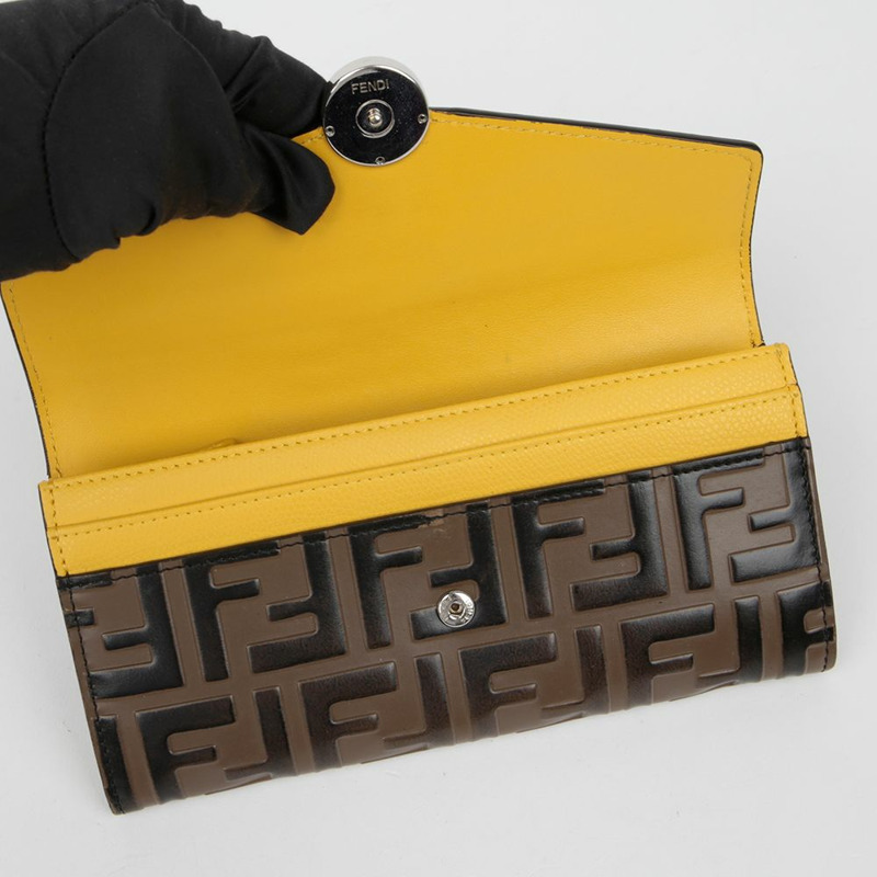 FENDI 8M0251 翻蓋長版皮夾-8