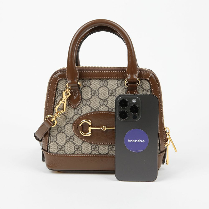 GUCCI 640716 Horsebit 1955 迷你頂部提手托特單肩包-10
