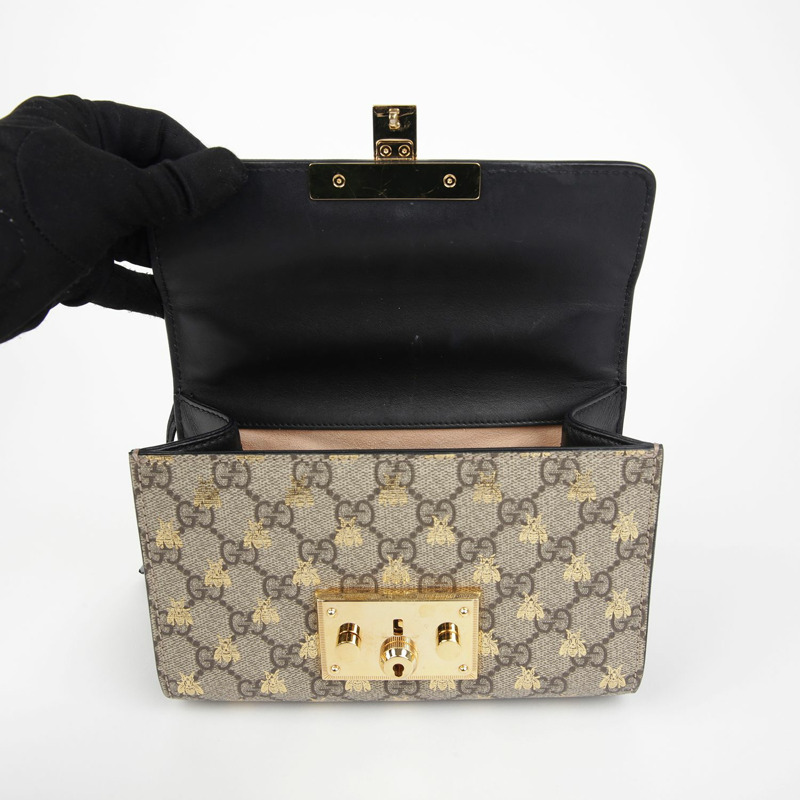 GUCCI Paddle Lock 小號鏈條單肩斜背包 409487-6