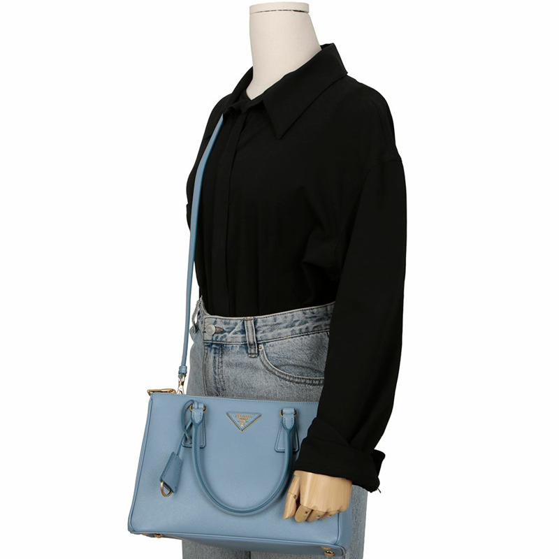 【包稅】PRADA 1BA863 奢華中型手提單肩包-12