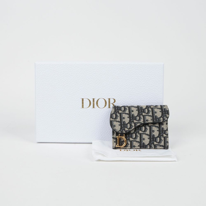 DIOR S5610CTZQ 馬鞍形翻蓋卡包-0