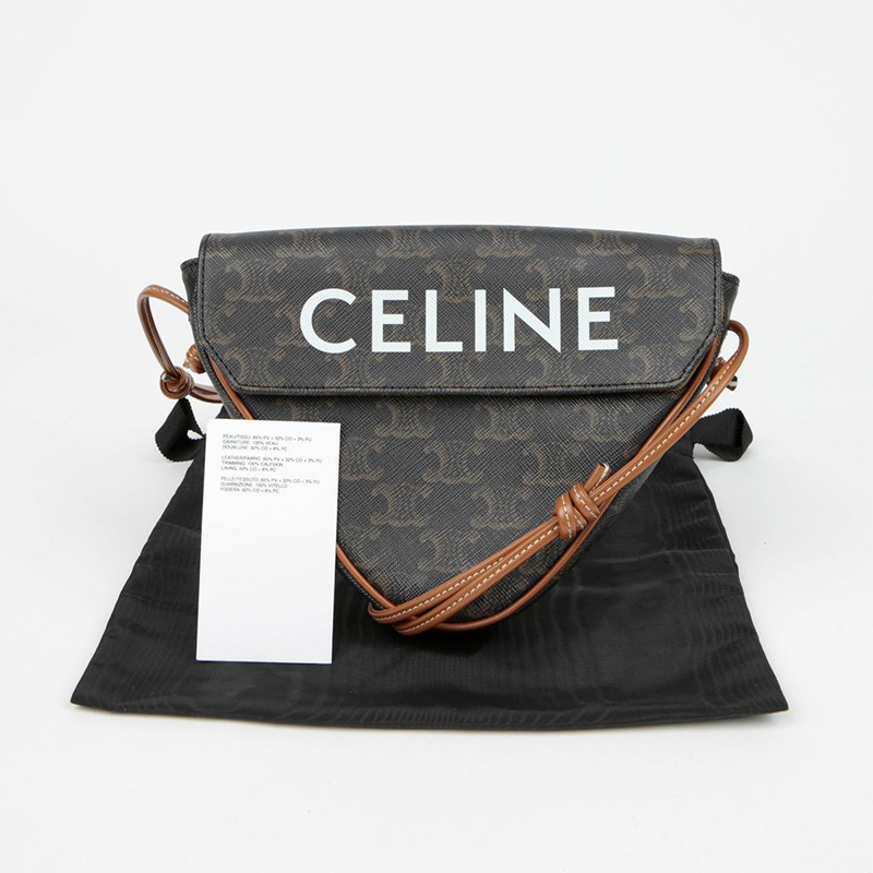 CELINE 三角形單肩斜背包 195902BZK-0