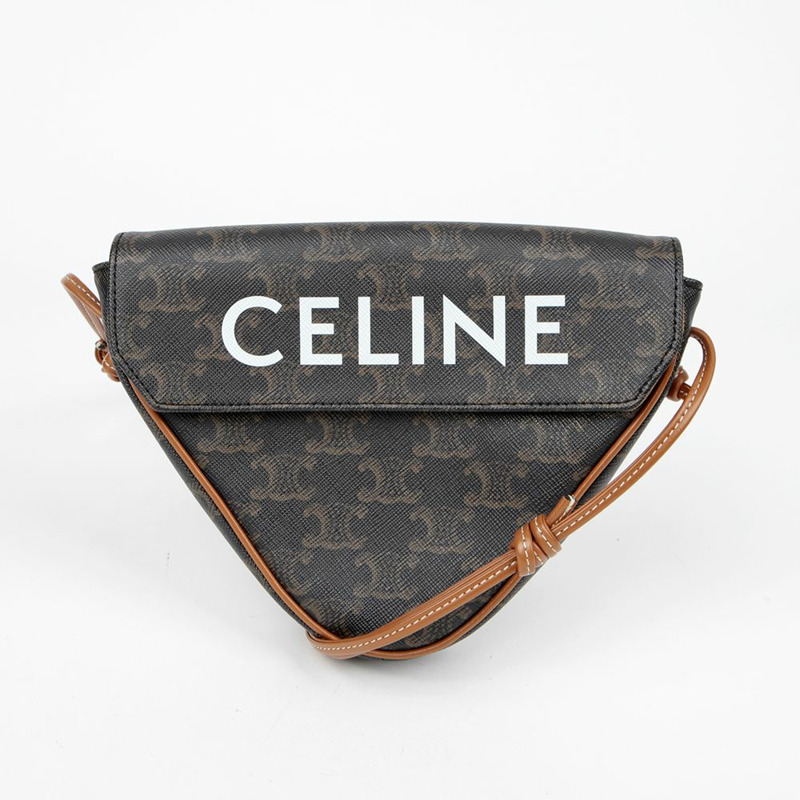 CELINE 三角形單肩斜背包 195902BZK-1