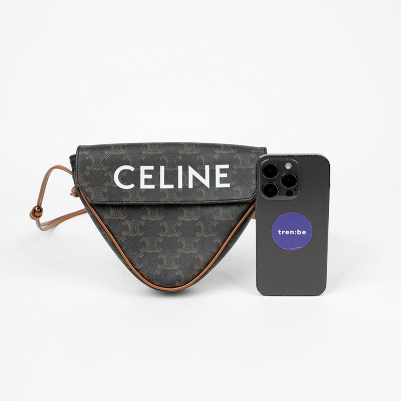 CELINE 三角形單肩斜背包 195902BZK-6