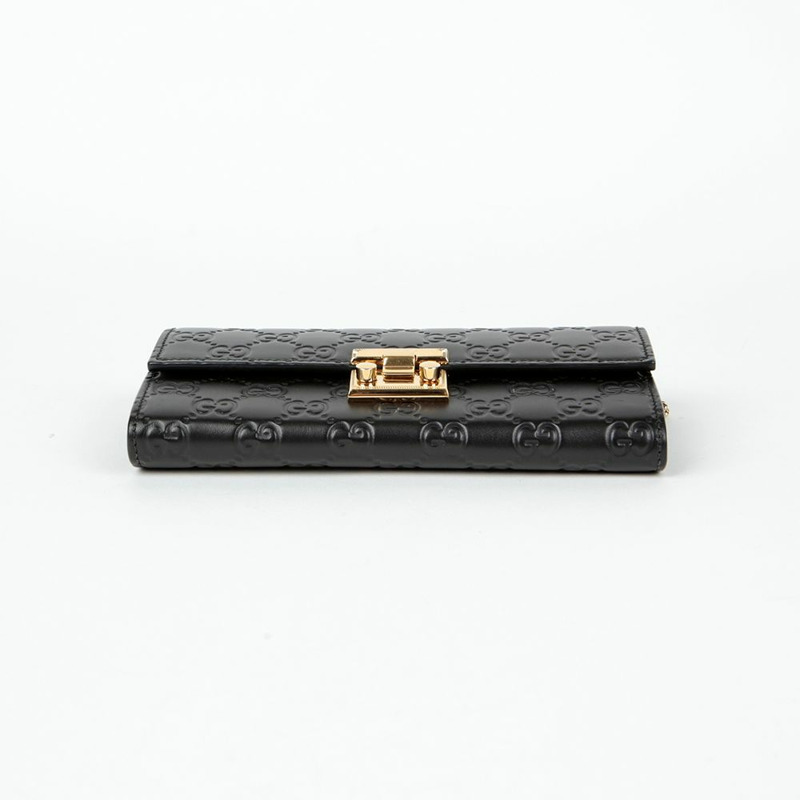 GUCCI Paddle Lock 鏈條長版皮夾 453506-5
