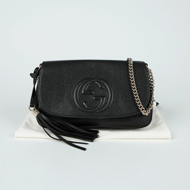 GUCCI Soho 流蘇單肩斜背包 536224-0