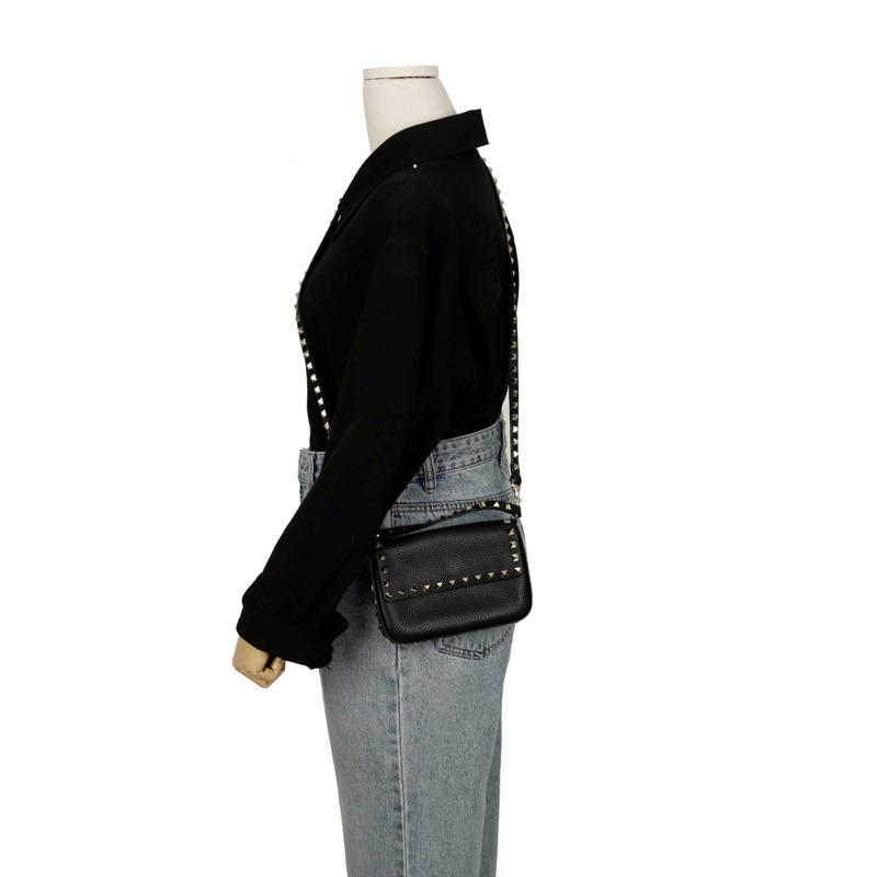 VALENTINO Rockstud 頂部提把托特單肩包 WW2P0W07-7