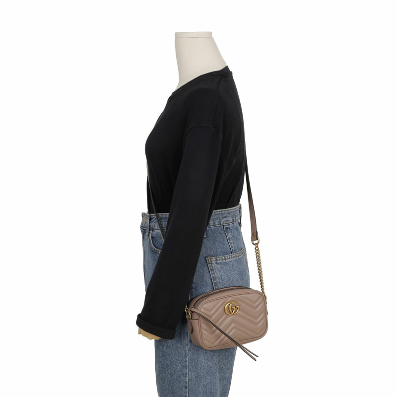 GUCCI GG Marmont 迷你肩斜背包 448065-8