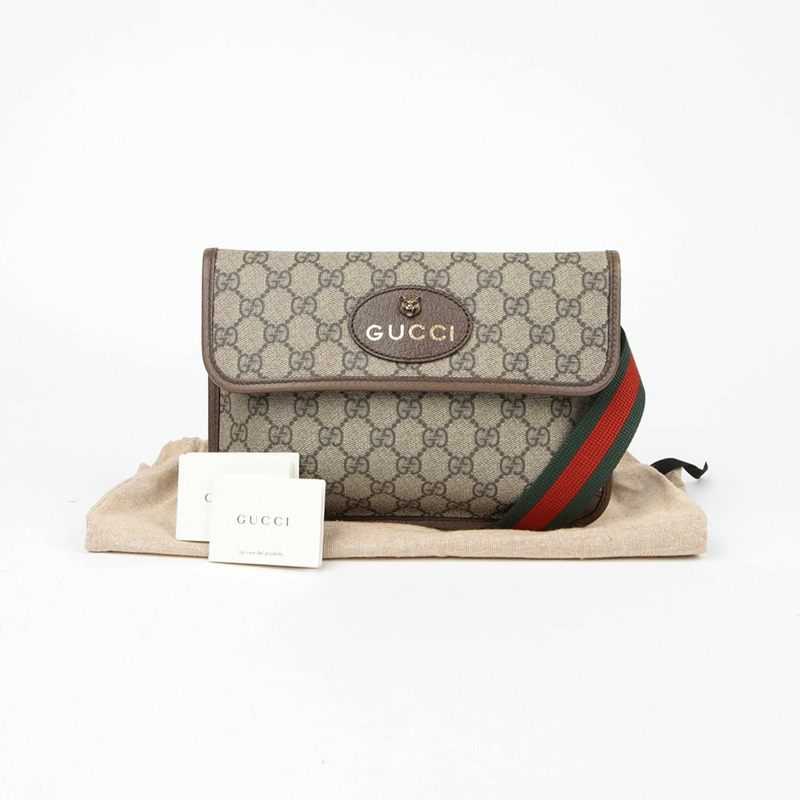 【包稅】GUCCI 493930 全新復古腰包-0