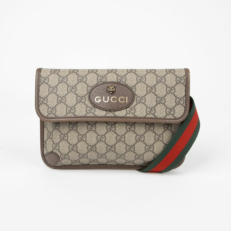 【包稅】GUCCI 493930 全新復古腰包-1