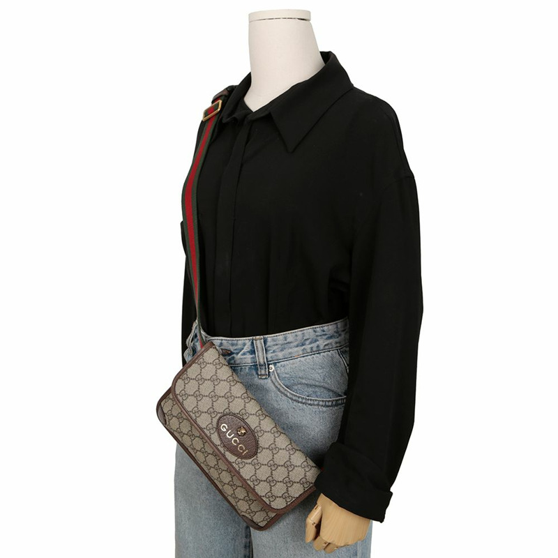 【包稅】GUCCI 493930 全新復古腰包-11
