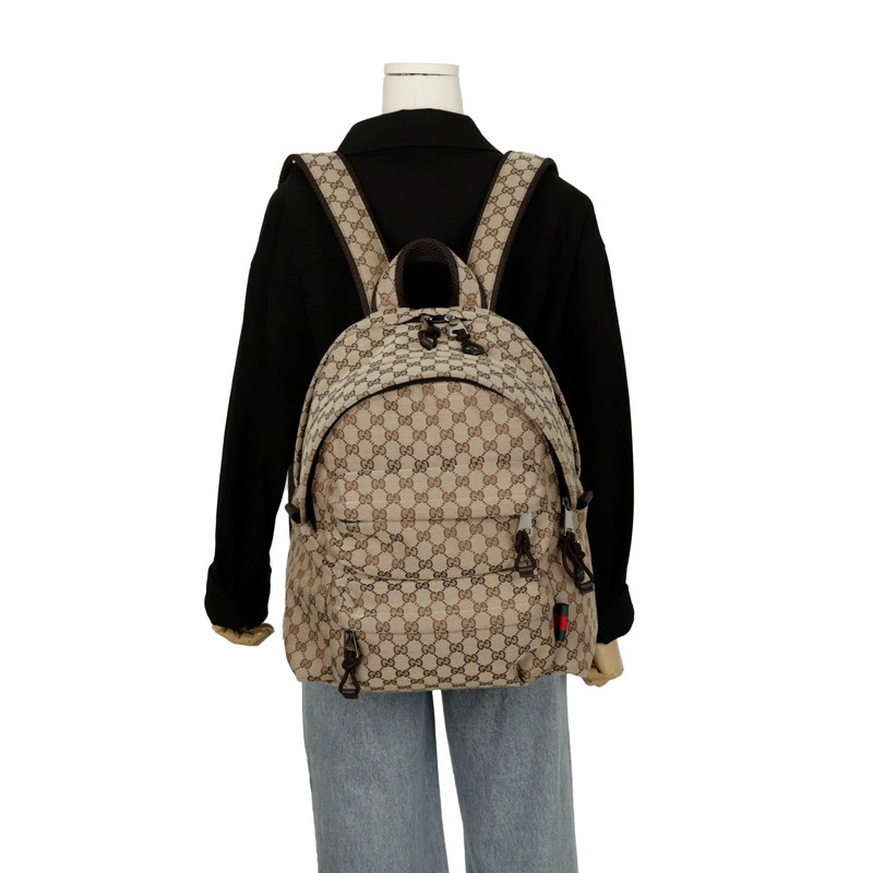 【包稅】GUCCI 800265 GG Logo 中型背包-13