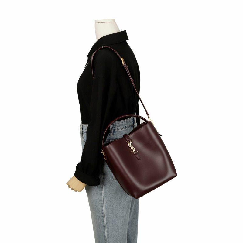 SAINT LAURENT 742828 LE 37 水桶托特單肩包-12