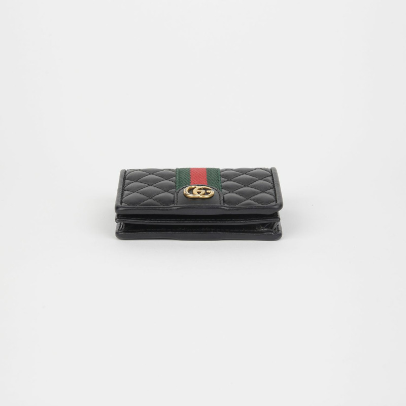 GUCCI 536453 GG Marmont 織帶絎縫錢包-4