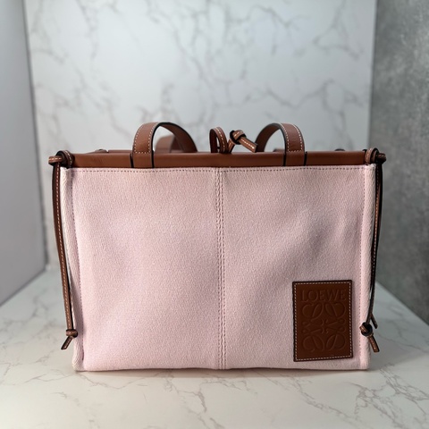 💗香緹國際精品💗 LOEWE 帆布托特包 粉色