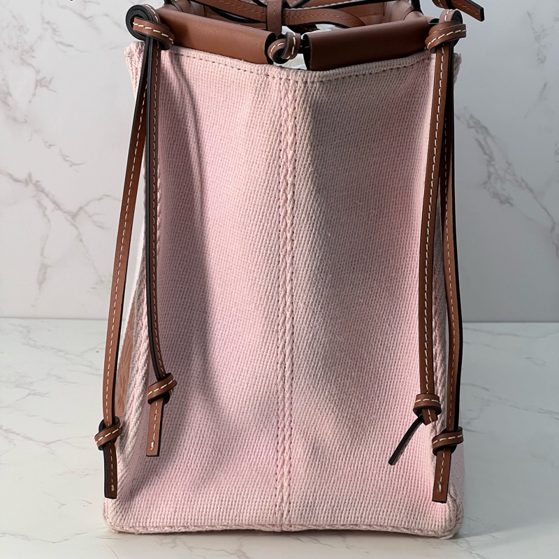 💗香緹國際精品💗 LOEWE 帆布托特包 粉色-1
