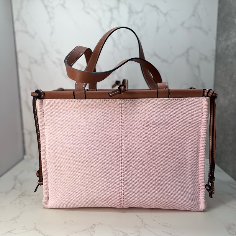💗香緹國際精品💗 LOEWE 帆布托特包 粉色-2