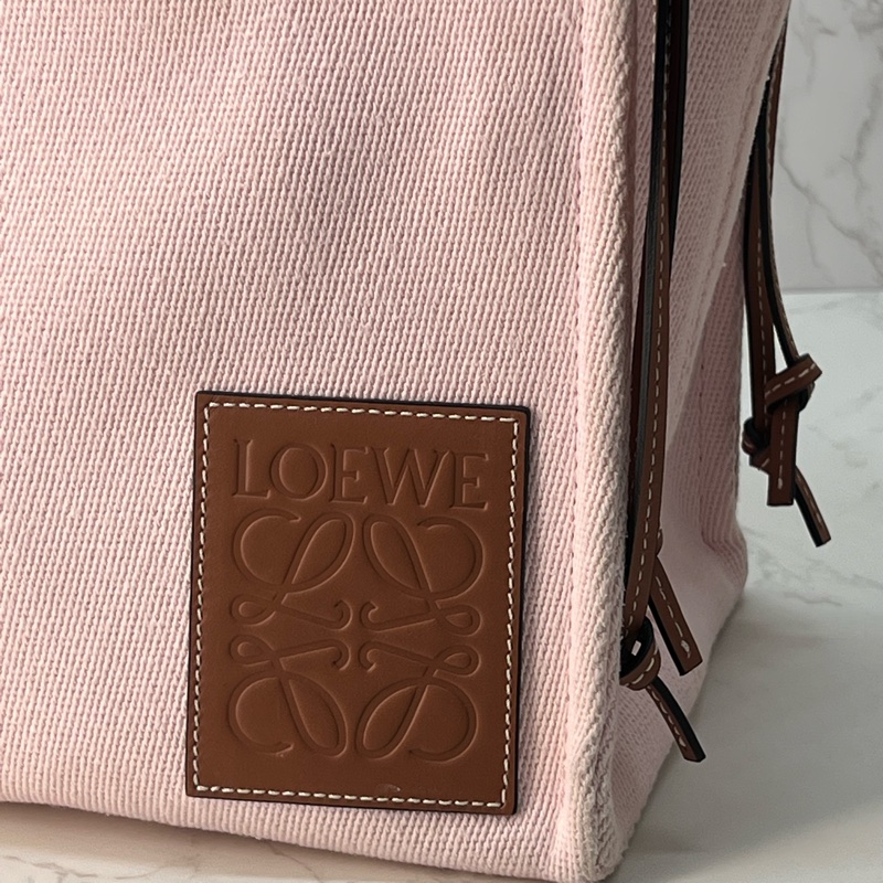 💗香緹國際精品💗 LOEWE 帆布托特包 粉色-4