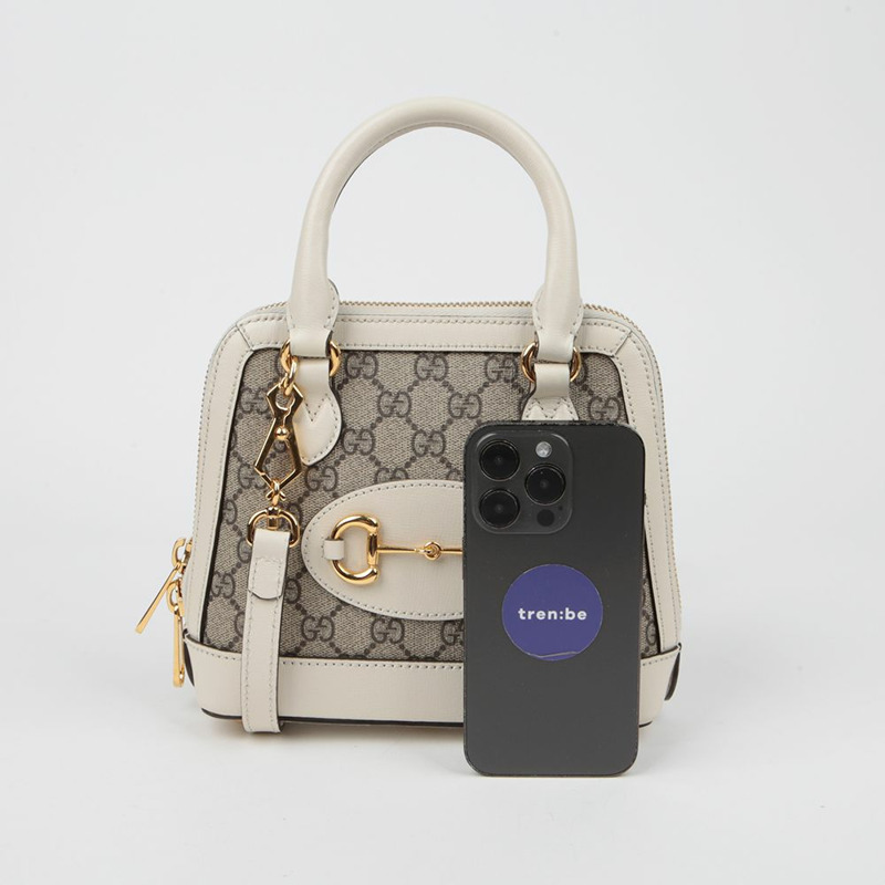 GUCCI Horsebit 1955 迷你頂部提把托特單肩包 640716-8