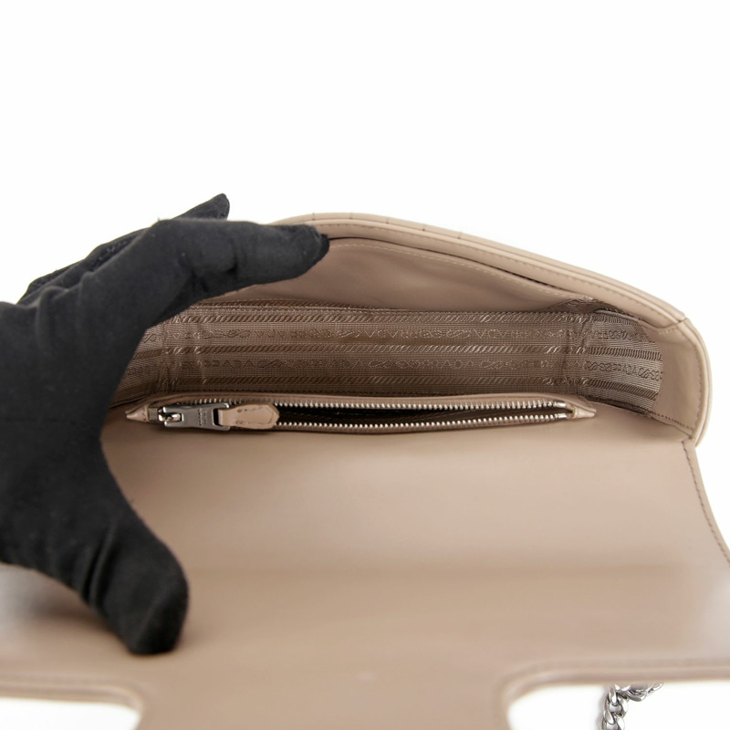 【包稅】PRADA 1BD108 鏈條單肩斜背包-10