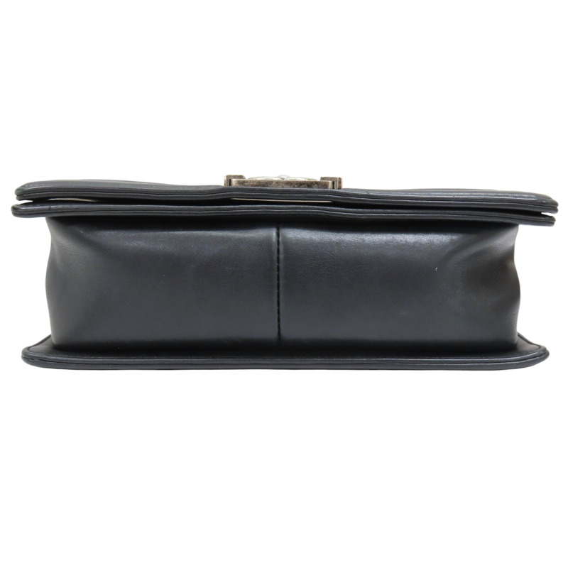 黑色牛皮 Boy 25 鍊帶 肩背包【CHANEL 香奈兒】 A67086-3