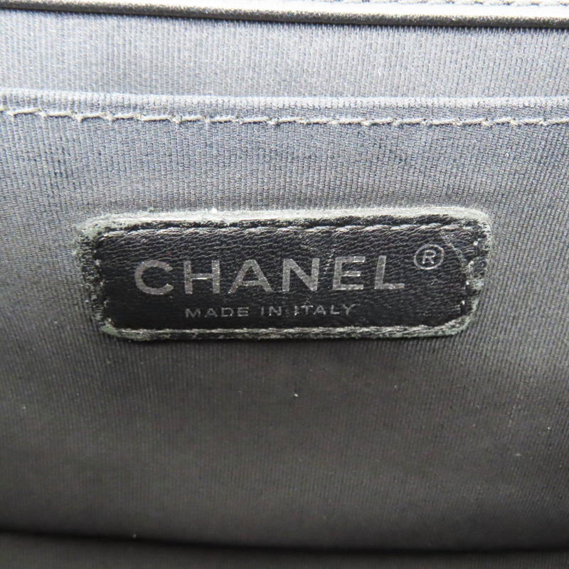 黑色牛皮 Boy 25 鍊帶 肩背包【CHANEL 香奈兒】 A67086-5