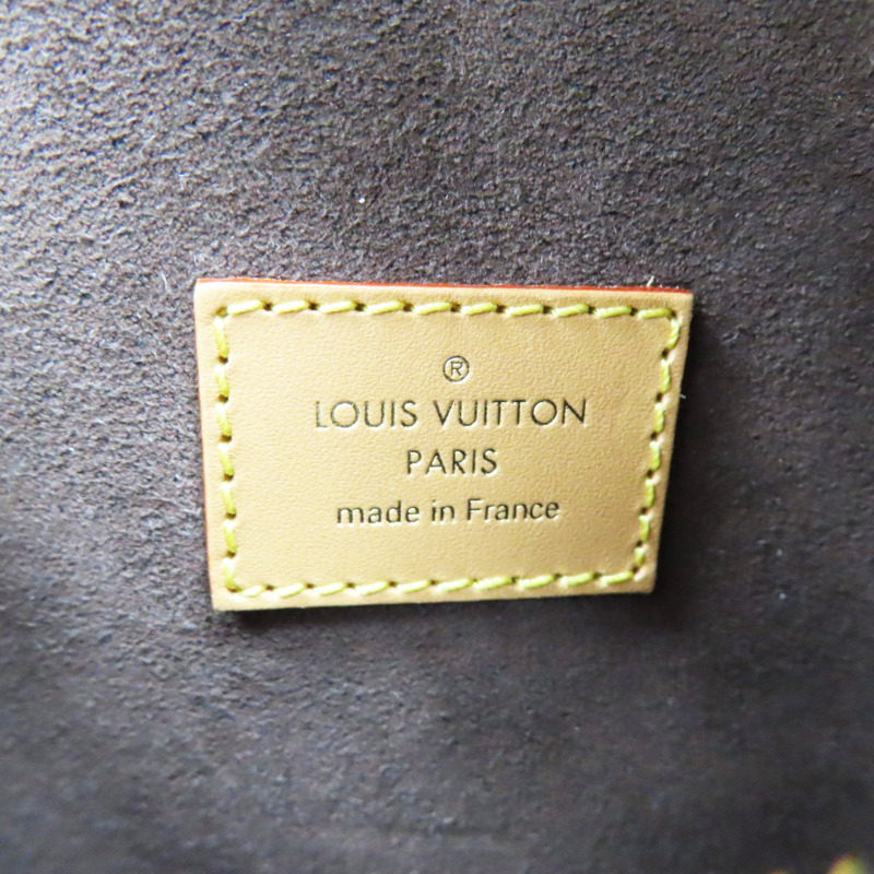 棕色 原花 PVC塗層帆布 Side Trunk MM 肩背包【LOUIS VUITTON LV 路易威登】 M46358-5