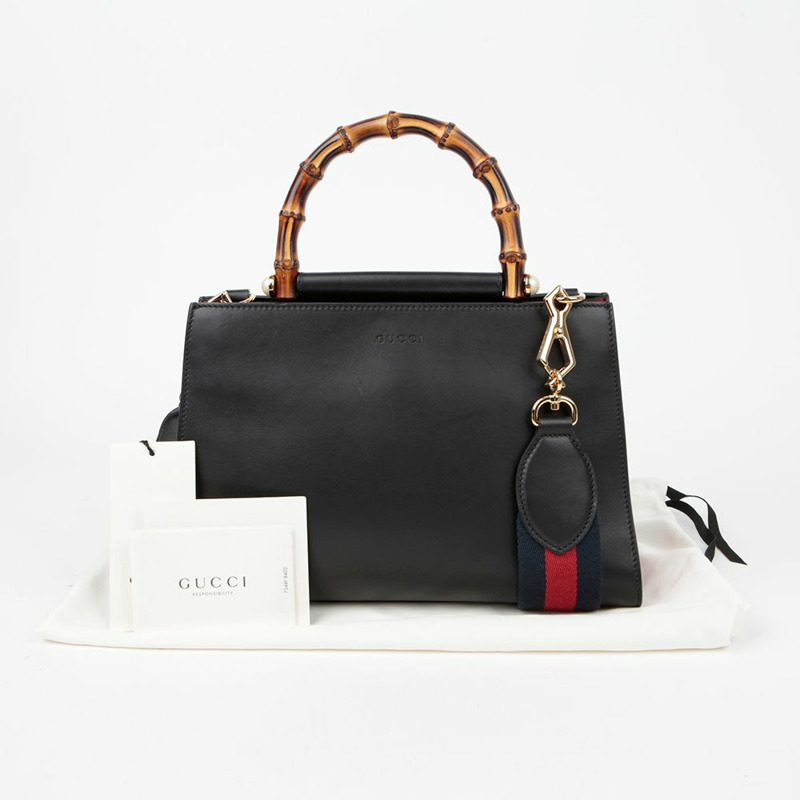 GUCCI 竹製頂部提把托特單肩包 459076-0