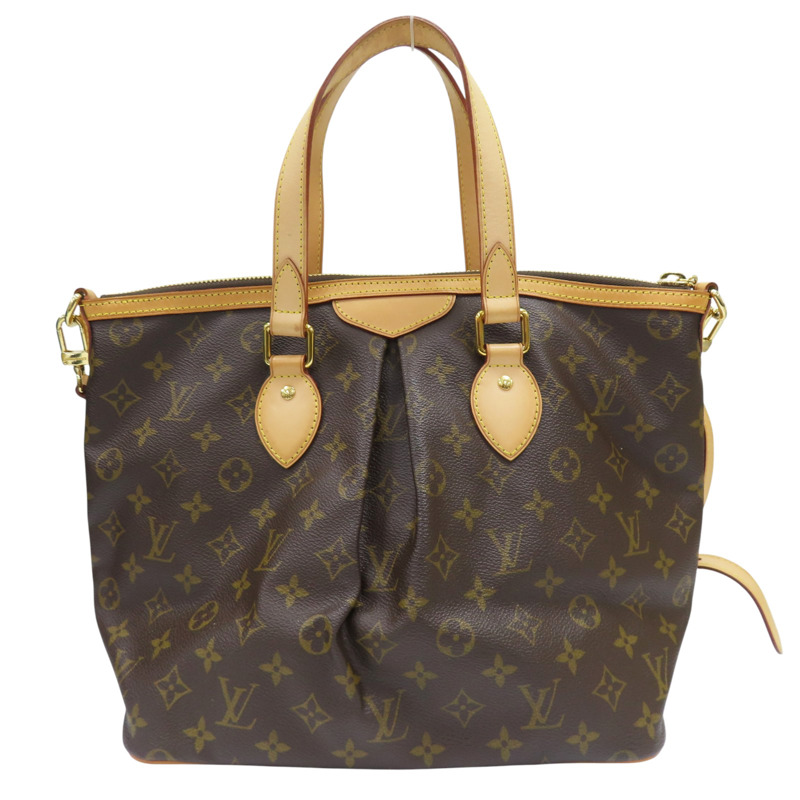 棕色 原花 帆布 Polermo PM 兩用包【LOUIS VUITTON LV 路易威登】 M40145-1