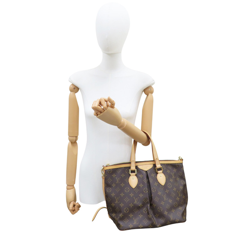 棕色 原花 帆布 Polermo PM 兩用包【LOUIS VUITTON LV 路易威登】 M40145-7