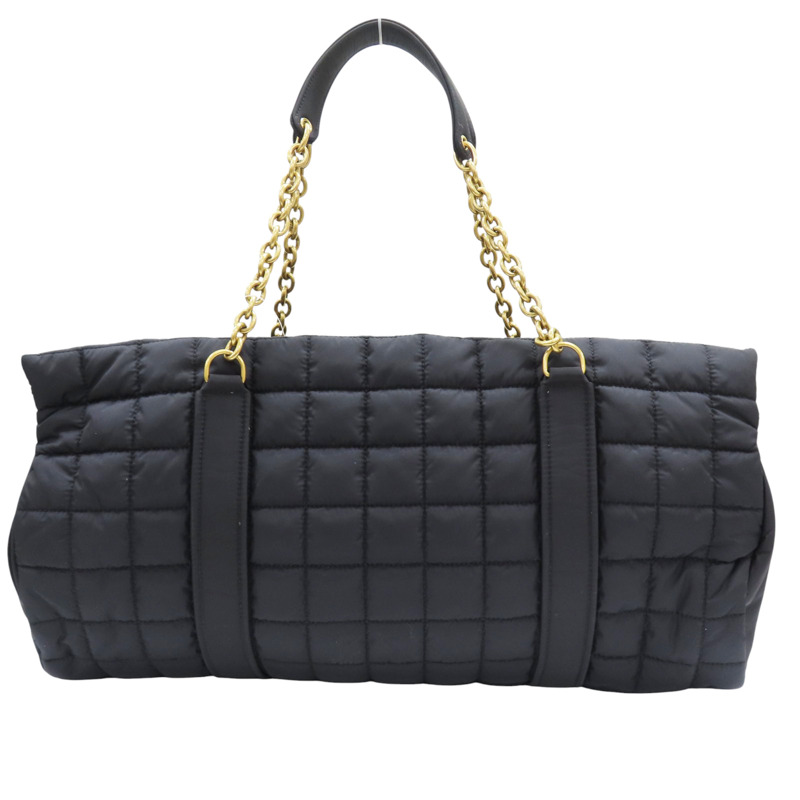 黑色 尼龍帆布 肩背包【SAINT LAURENT 聖羅蘭】 757209-1
