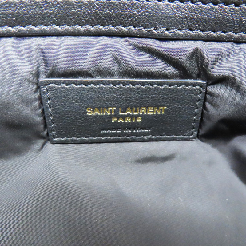 黑色 尼龍帆布 肩背包【SAINT LAURENT 聖羅蘭】 757209-8