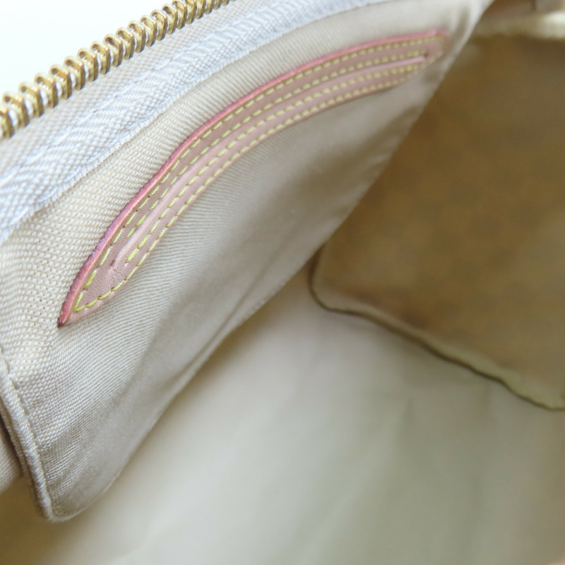 白色 棋盤格 帆布 Speedy30cm 手提包 N41533 【LOUIS VUITTON LV 路易威登】 N41533-4