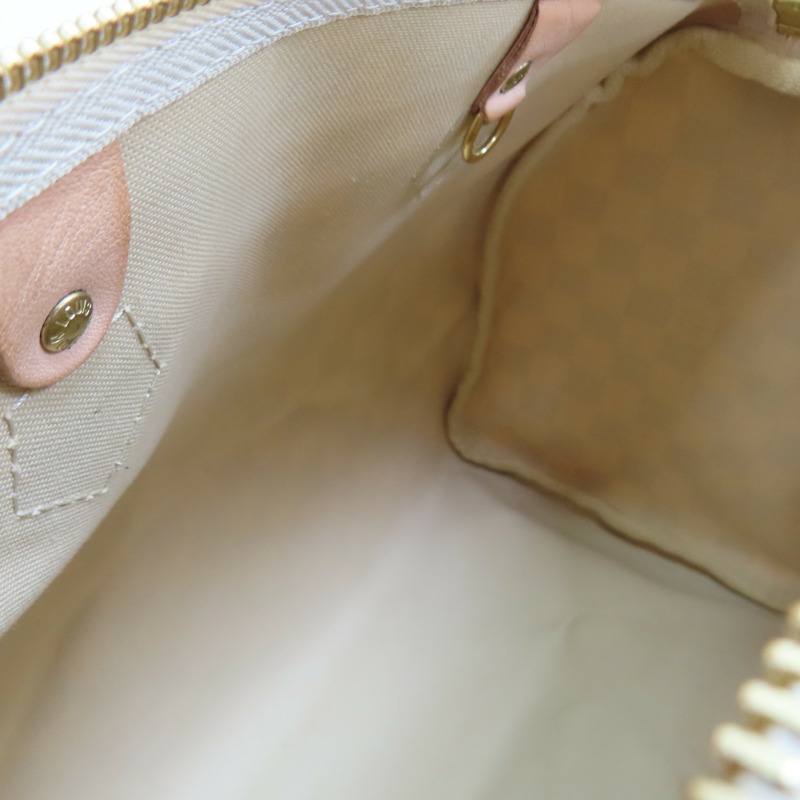 白色 棋盤格 帆布 Speedy30cm 手提包 N41533 【LOUIS VUITTON LV 路易威登】 N41533-5