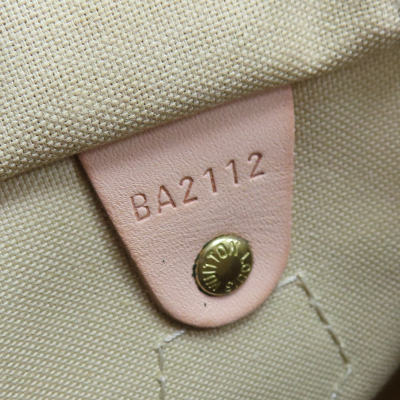 白色 棋盤格 帆布 Speedy30cm 手提包 N41533 【LOUIS VUITTON LV 路易威登】 N41533-7