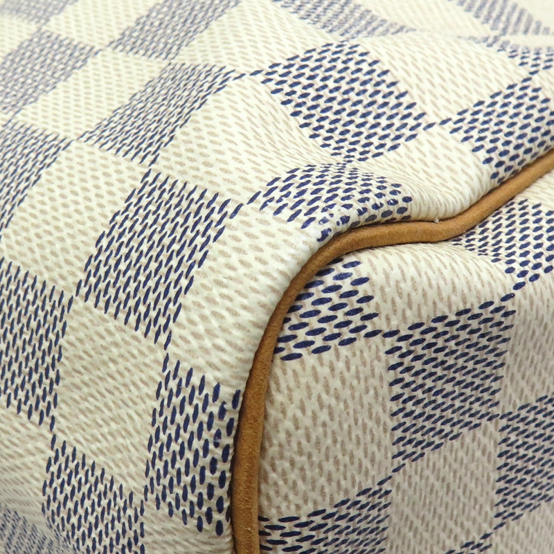 白色 棋盤格 帆布 Speedy30cm 手提包 N41533 【LOUIS VUITTON LV 路易威登】 N41533-9