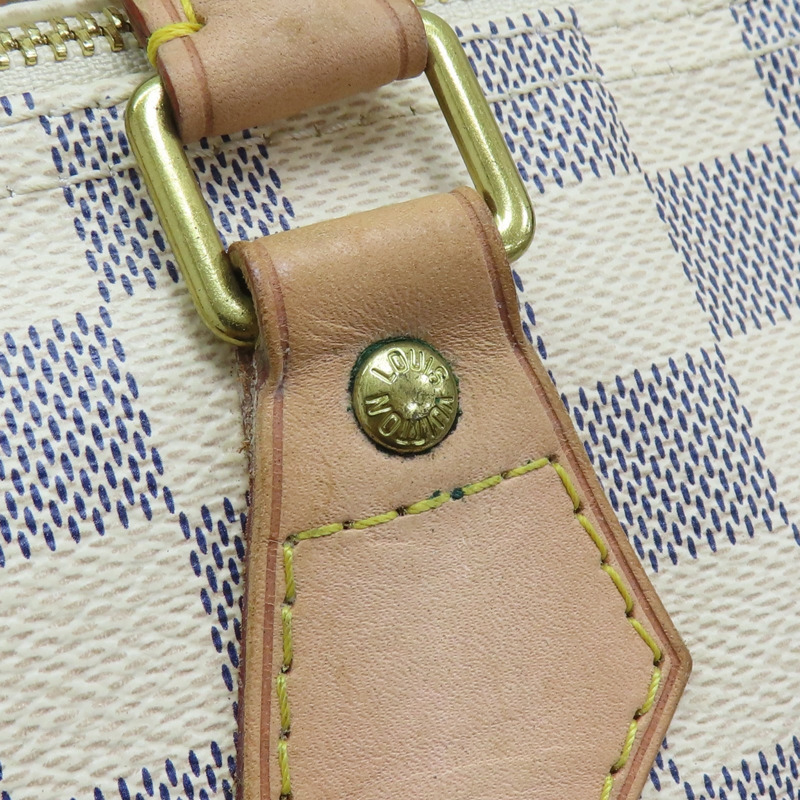 白色 棋盤格 帆布 Speedy30cm 手提包 N41533 【LOUIS VUITTON LV 路易威登】 N41533-14