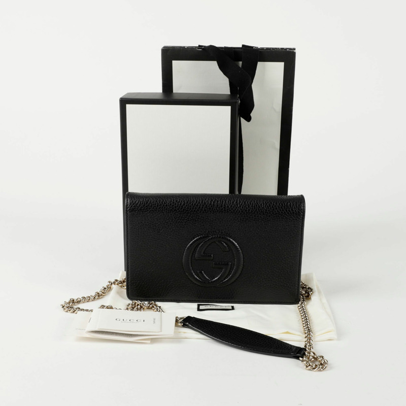 GUCCI 互扣式 Soho 鏈條單肩斜背包 598211-0