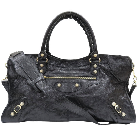 黑色 山羊皮 classic city 两用包【BALENCIAGA 巴黎世家】 542026