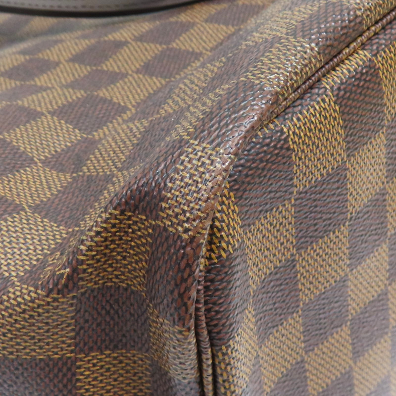 棕色 棋盤格帆布 Neverfull MM 托特包【LOUIS VUITTON LV 路易威登】 N51105-9